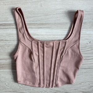 Iris Copper Cropped Tank Top